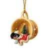 2023 Christmas Tree Pendant Cute Dog Animal Drop Ornament New Year Festive Party Supplies Room Decoration Xmas Gift