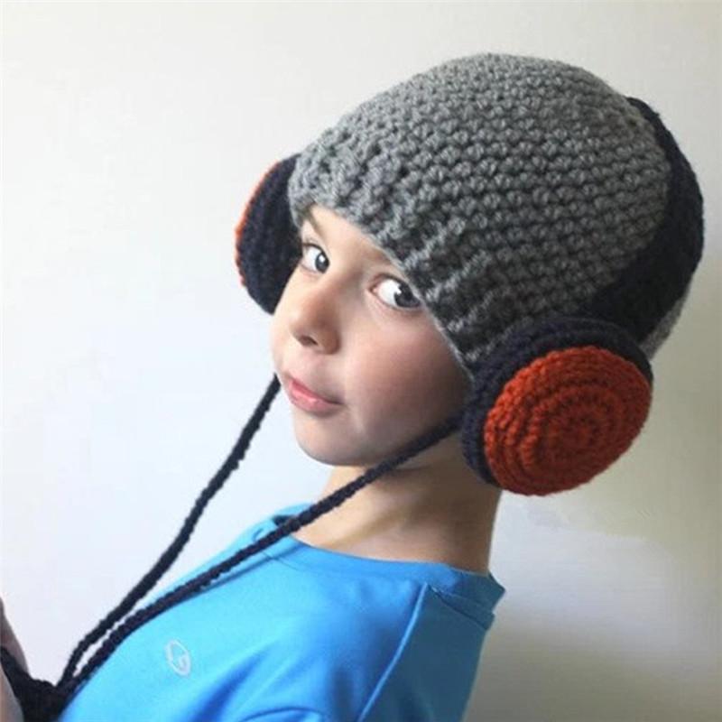 European & American Street Style Handmade Baby Earmuffs with Autumn and Winter Trendy Hats. Children s One Size как