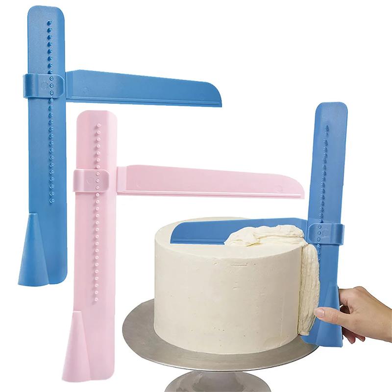 Cake Scraper Convenient Adjustable Fondant Spatulas Cake Edge Smoother Cream Decorating Diy Bakeware Tableware Kitchen Cake Tool