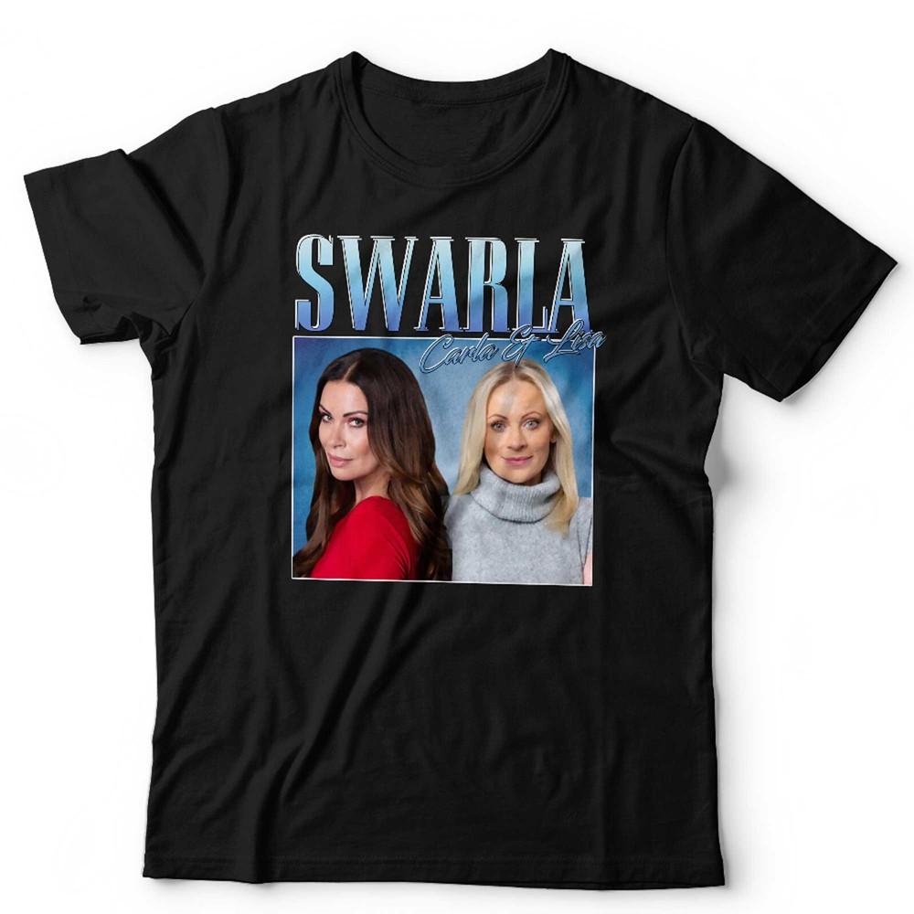 Swarla Tshirt Carla and Lisa Appreciation Unisex Homage Throwback Stag Hen Do