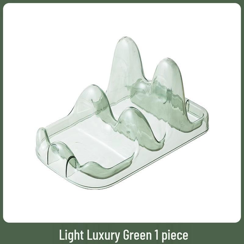 

Прозрачная двухъярусная кухонная полка для крышек, разделочных досок, лопаток и ложек