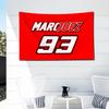 Hot Sale Moto Marquez Marc 93 Flag Polyester Digital Printing Banner For Garage Wall Art Out Door Decoration Car Club Tapestry
