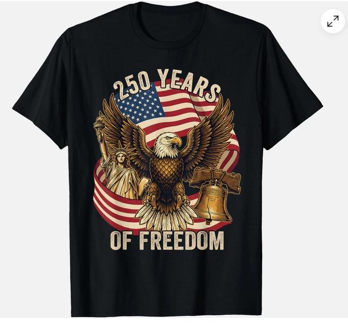 250 Years American 17762026 250th Birthday 250th Usa Tshirt S