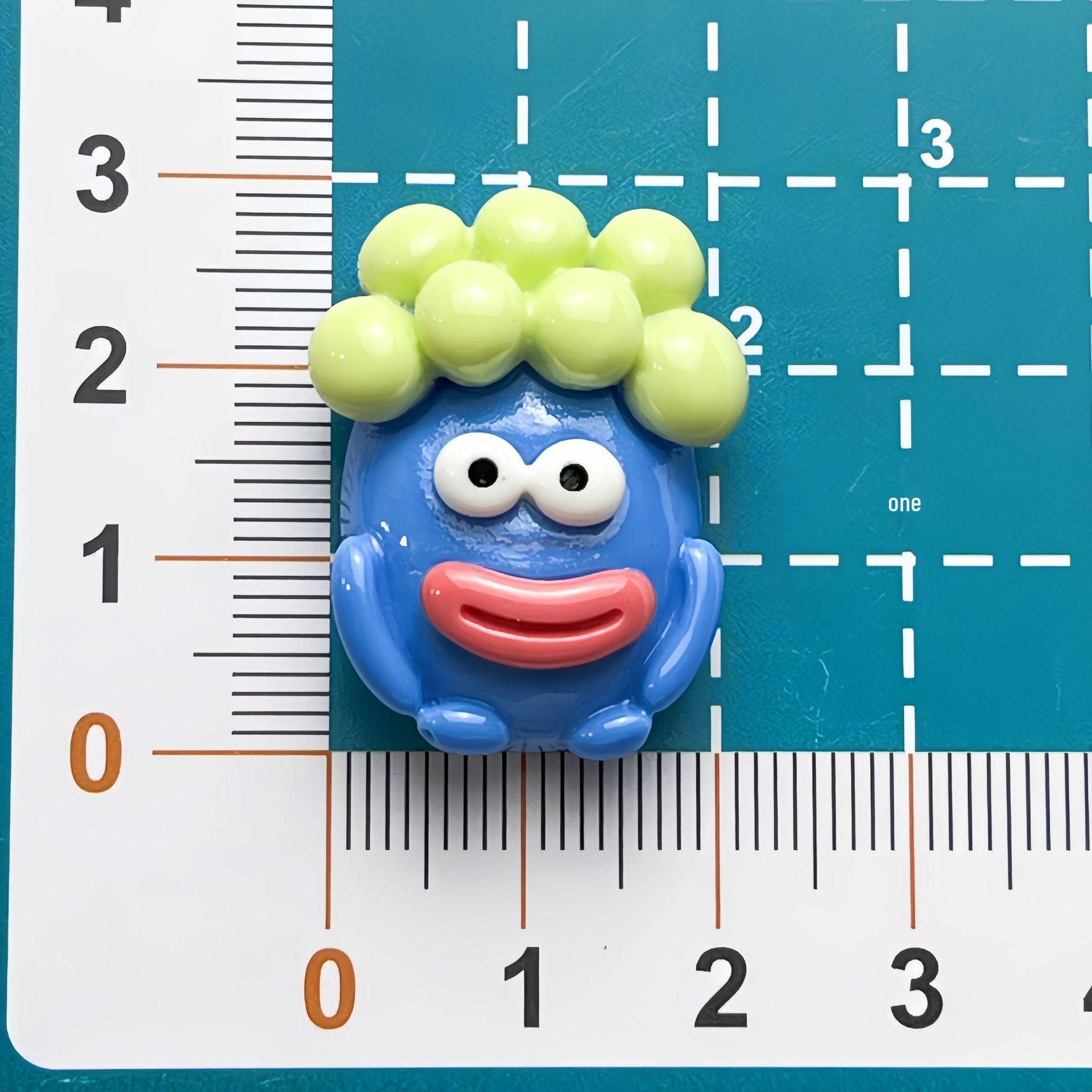 Glossy Cartoon Clown Resin Accessories: Hair Clip, Shoe Buckle, Fridge Magnet Material