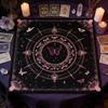 Dreamy Pink Star Moon Butterfly Tarot Tablecloth Multiple Sizes HD Sublimation Print Magic Game 100 Polyester Washable Bedroom