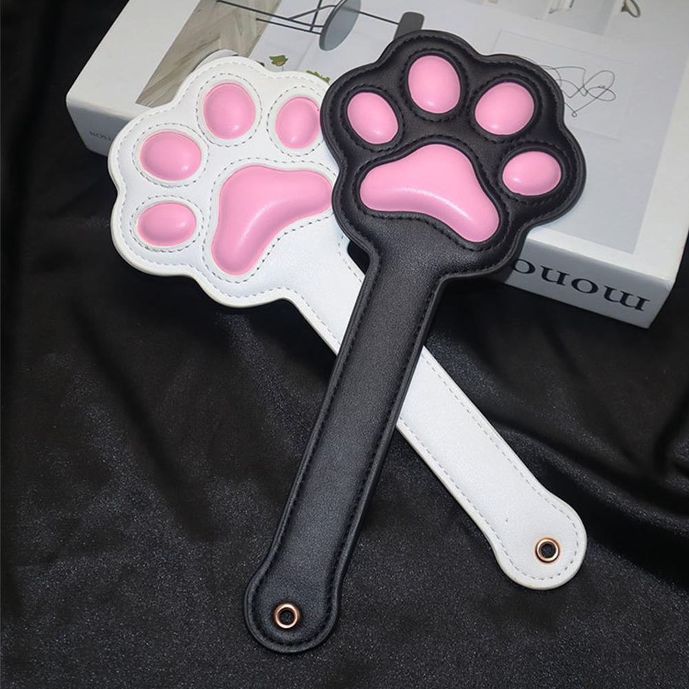 Cat Claw Sexy Toy Clap PU Leather Soft Horse Crop Anti-slip Handle Riding Sports Game Play Whip Horses Training Accessories