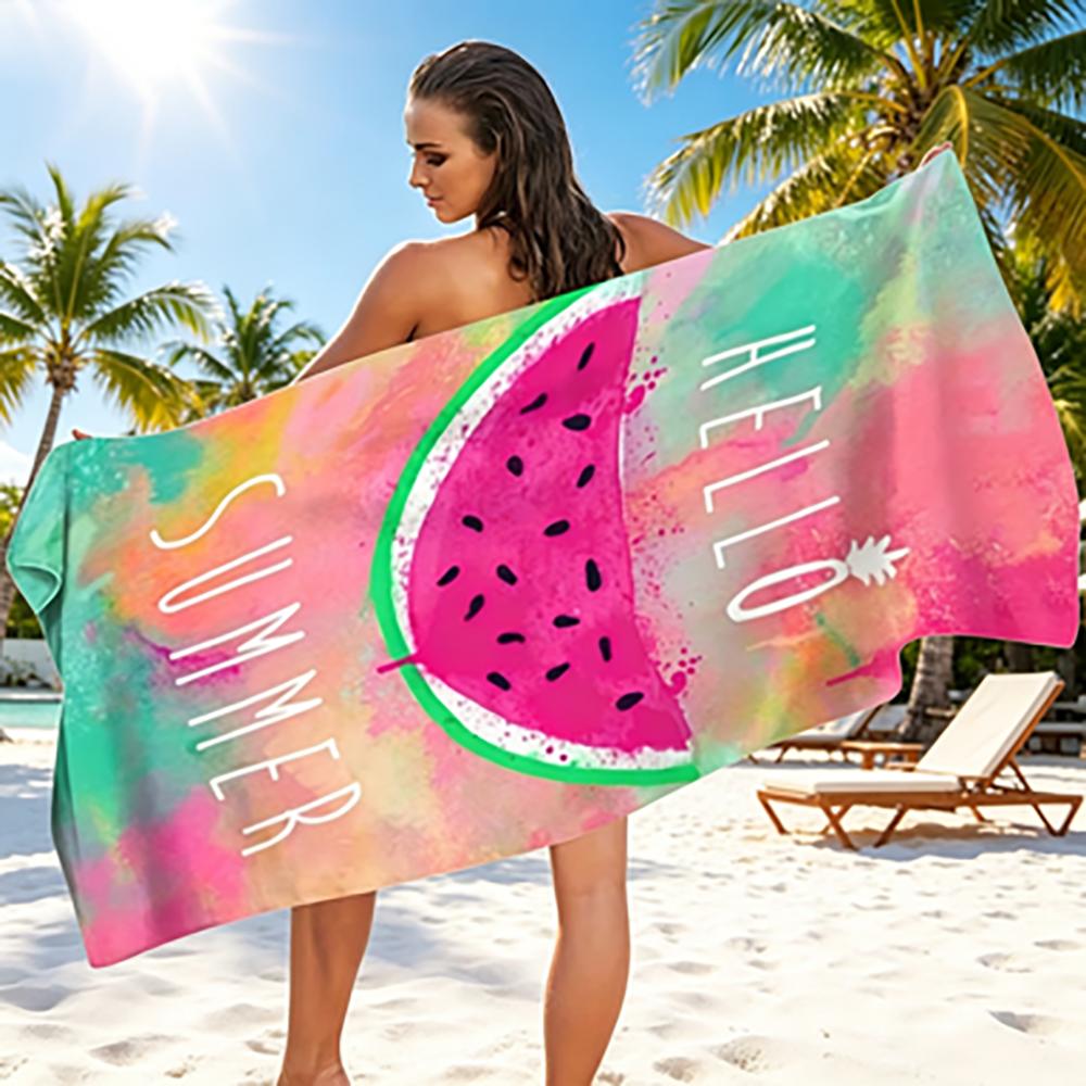 Fun In the Sun Bath Towels - Absorbent Beach Towels for Pool And Spa Soft Quick Dry Towels In Multiple Colors