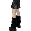 Faux Fur Foot Warmers Kawaii Girls Socks Fashion Plush Legging Sexy Women's Pile Up Socks Snow Boots Covers Thickened Leg Warmer