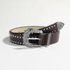 Unisex Punk Style Rivet Retro Buckle PU Belt - High-end Hip-hop Metal Pants Belt for Women