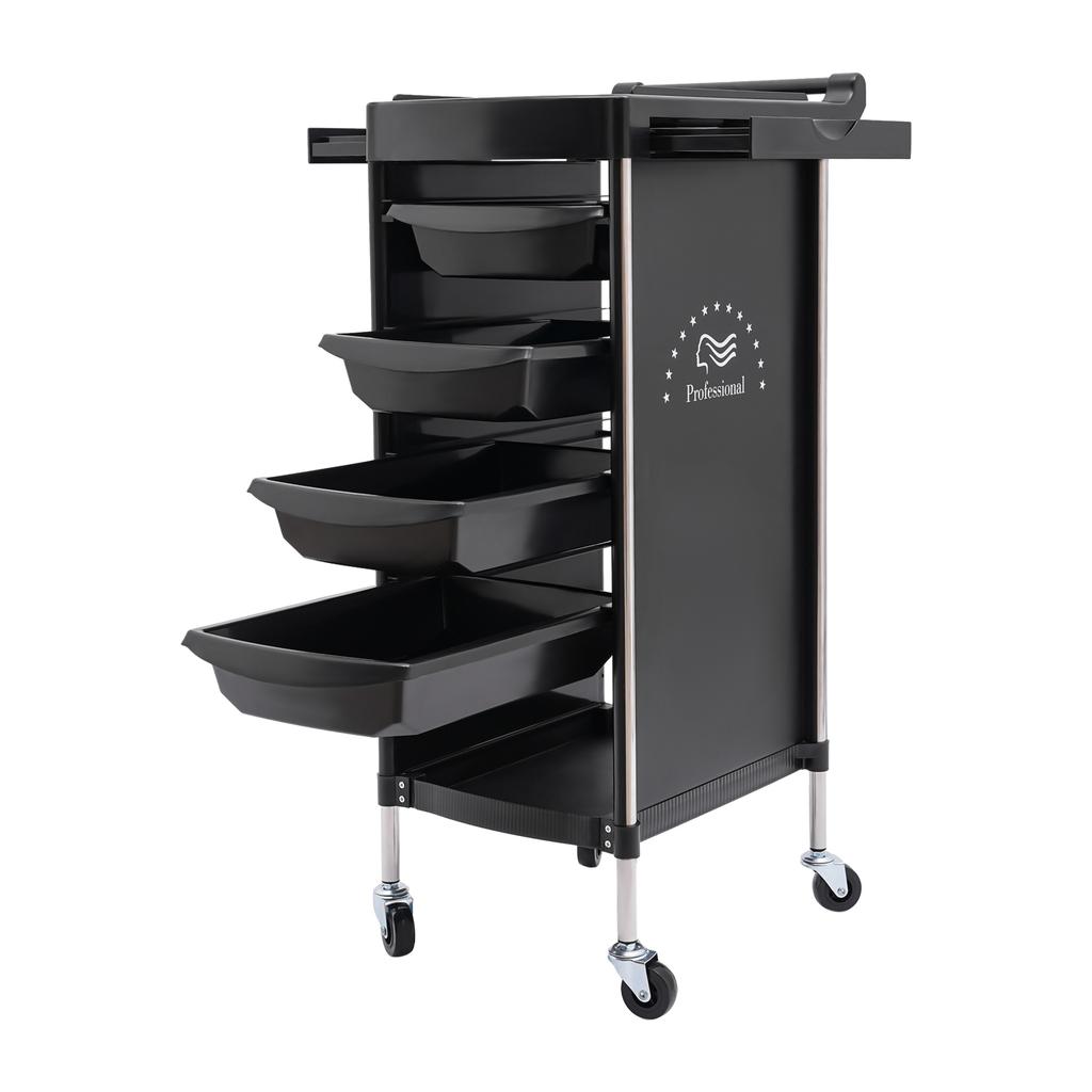 Hair Salon Storage Tool Cart 6-Layer Salon Cart with Wheels Space Saving Barber Station Trolley Rolling Carts for SPA Tattoo