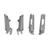 Motorcycle Foot Pegs Complete High Strength Strong Grip Replacement for CBR600 F4I 2001‑2008