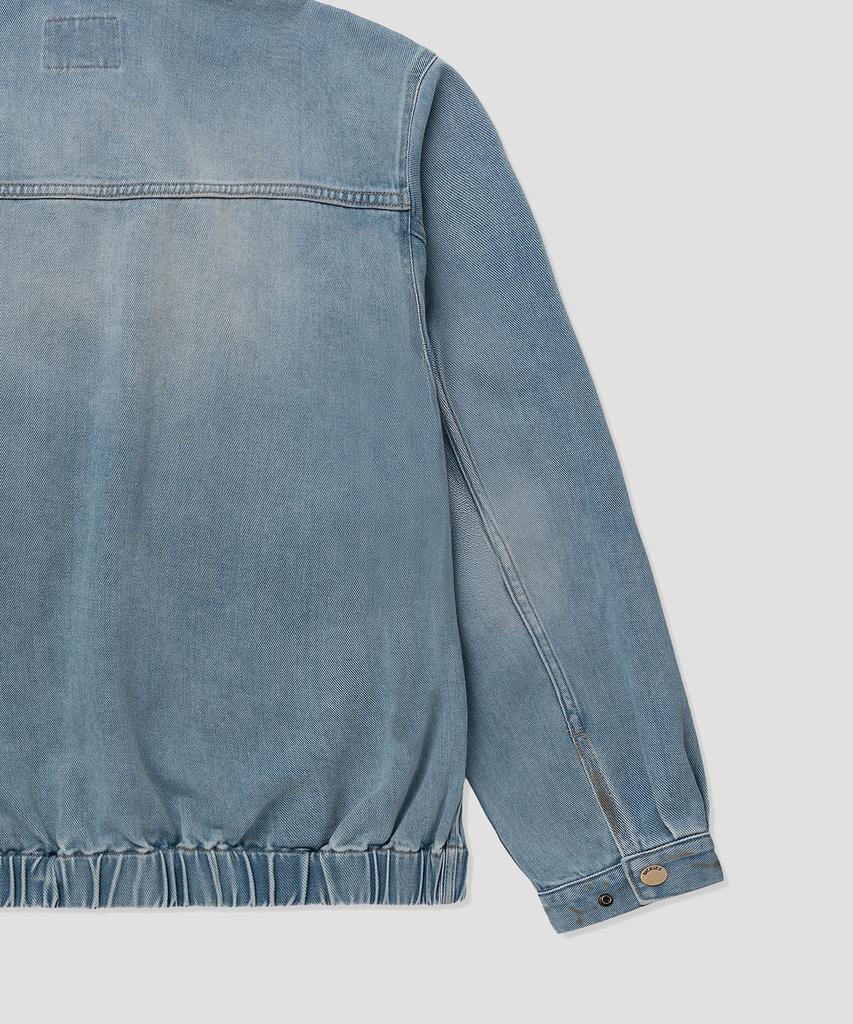 Dickies Oversized Dirty Washed Denim Jacket Blue
