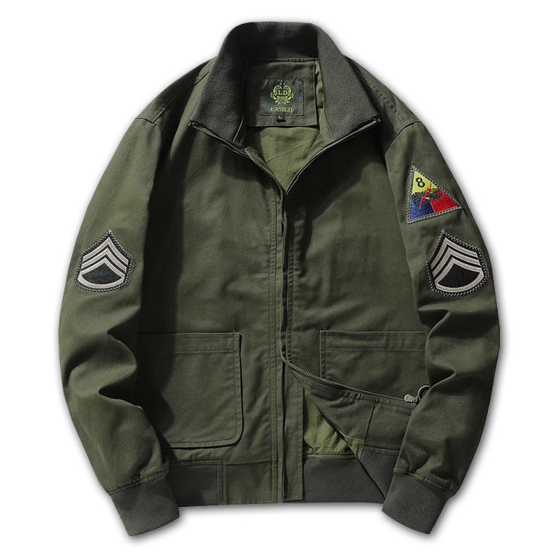 Mad Fury Men's M1942 Retro Military Jacket - MA1 Pilot & Baseball Style