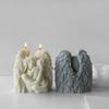 Practical Silicone Craft Mold Accessory for Candle Mothers Child Figure Sturdy Home Decoration Casting Tool Daily Use