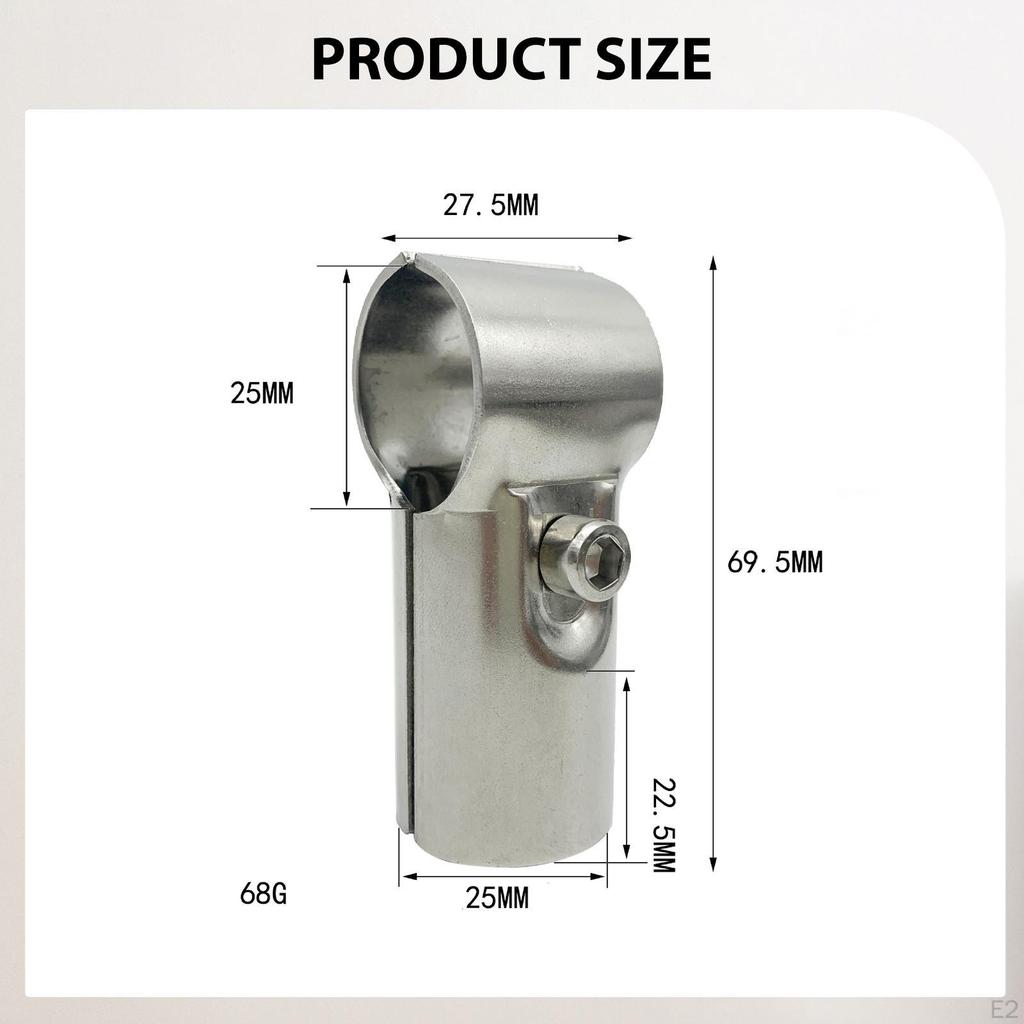 10x Connettore a T per Fascetta a Morsetto Tubo a T Diametro Interno 25mm Ferramenta per Mobili Supporto per Asta