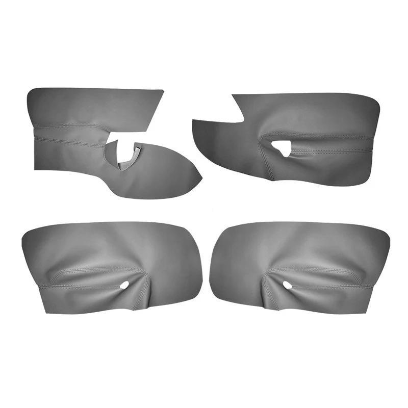 Microfiber Leather Car Door Handle Armrest Panel Cover For VW Golf 5 V MK5 Jetta 2006-2011 Only 4 Doors Car Interior Accessories