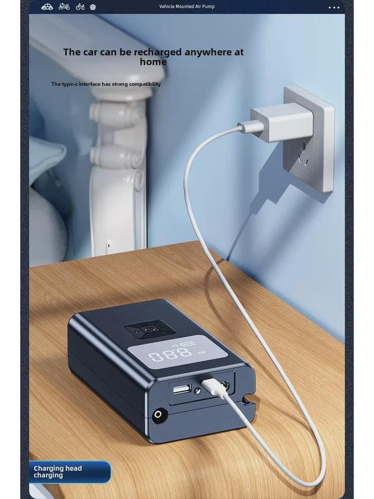 Tragbare Drahtlose Digitale Auto-Reifenluftpumpe