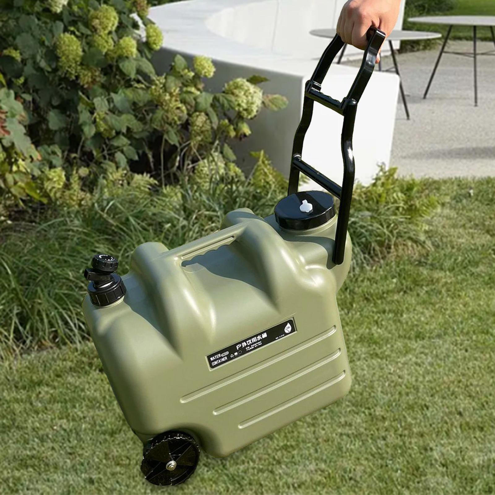 

28L Water Jug with Spigot, Ideal for Camping and Outdoor Adventures зелений