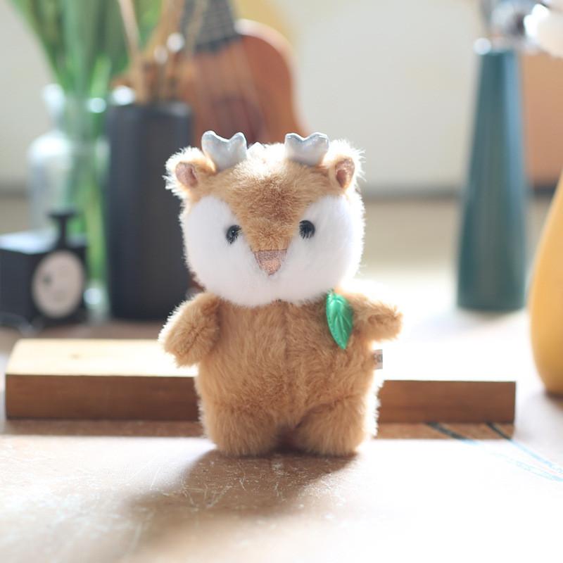Panda Animal Monkey Soft Short Plush Keychain Stuffed Toy With Pp Cotton