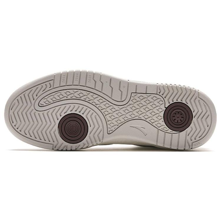 Anta Wave Shoes Fabric Comfortable Non-Slip Lightweight Mid-Top Sneakers Women Sneakers White 922348088-3