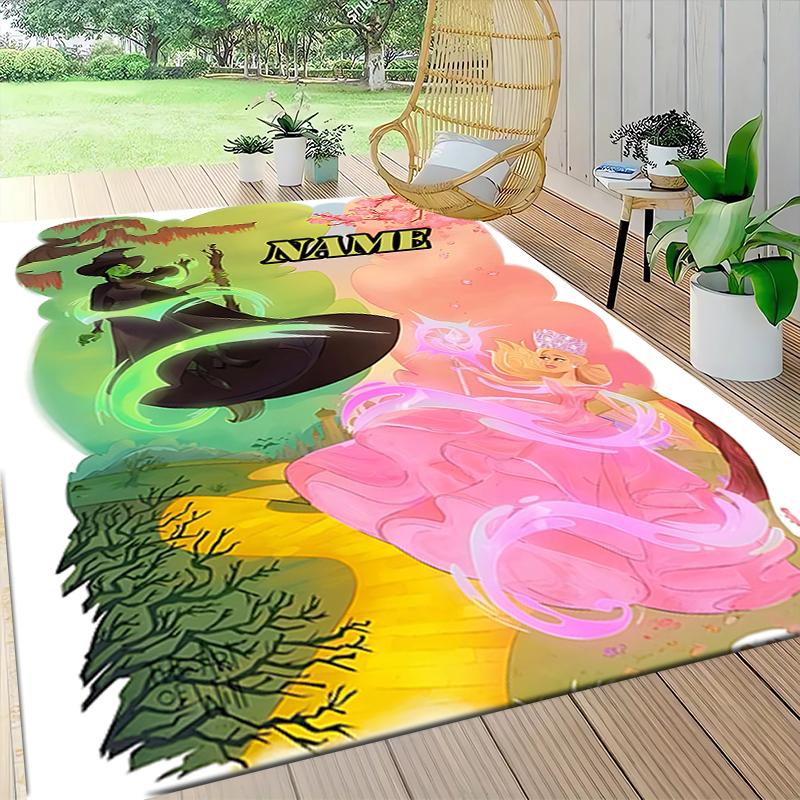 Custom Name Magic City Carpet Rug Customizable Soft Washable Anti-Slip Home Living Room Sofa Mats Personalized Rug. 0909329