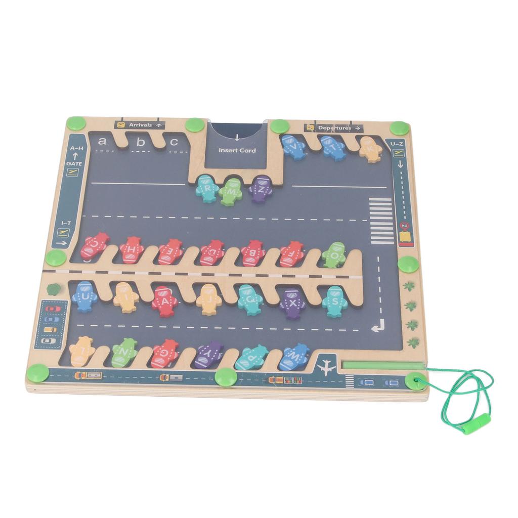 Alphabet Maze Board Puzzle Activity Toy Wooden Letters Puzzle Educational Learning Toy for Toddlers