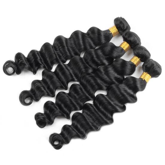 Kroppshår Løst Dyp 8 tommer - 28 tommer Kvinner Langt Krøllete Bølgehår for Daglig Liv