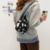 Milk Pattern Backpack Women Bag Trendy Fashion Shoulder Bag Casual Crossbody Bag