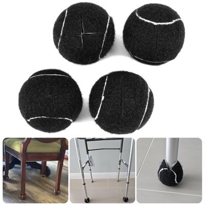 4 Stück Tennisball-Form Möbelfußabdeckung Rutschfeste Tischbein-Hüllen Verdickte Stuhl-Kappen Abdeckungen für Zuhause Schlafzimmer