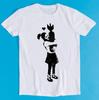 Banksy Girl Hugging Bomb Retro Funny Art Drawing Gamer Anime Cult Meme Movie Music Gift Tee T Shirt K1128