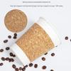 Cork Disposable Coffee & Milk Tea Paper Cup with Lid - Customizable and Portable In Various Sizes