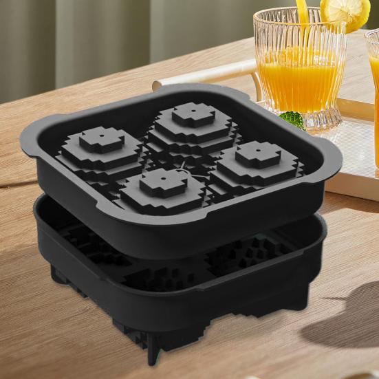 Large Ice Ball Mold Silicone Fun Shapes Ice Sphere Tray for Chilling Whiskey Cocktails Bourbon Easy Release Ice Sphere Maker