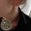 Geometric Minimalist Retro Women's Round Ball Ear Cuffs - Trendy Niche Design Earrings
