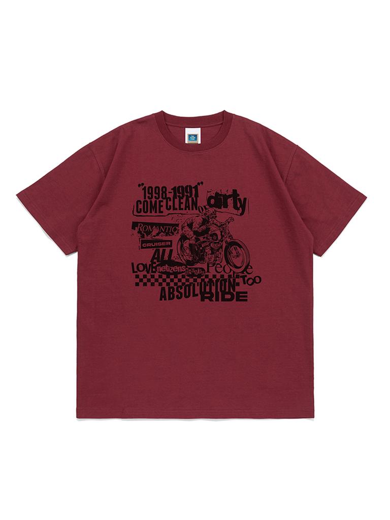 NET SOCIAL CLUB Come Clean Tee (Burgundy)
