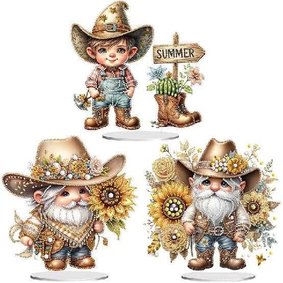 ARTopet DIY Diamond Desktop Ornament Special Shaped Crystal Diamond Art Painting Tabletop Ornaments Single Sided Diamond Ornament for Adult Beginner