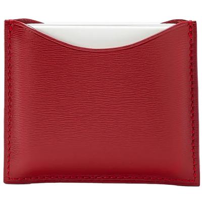 Red Leather Compact Case