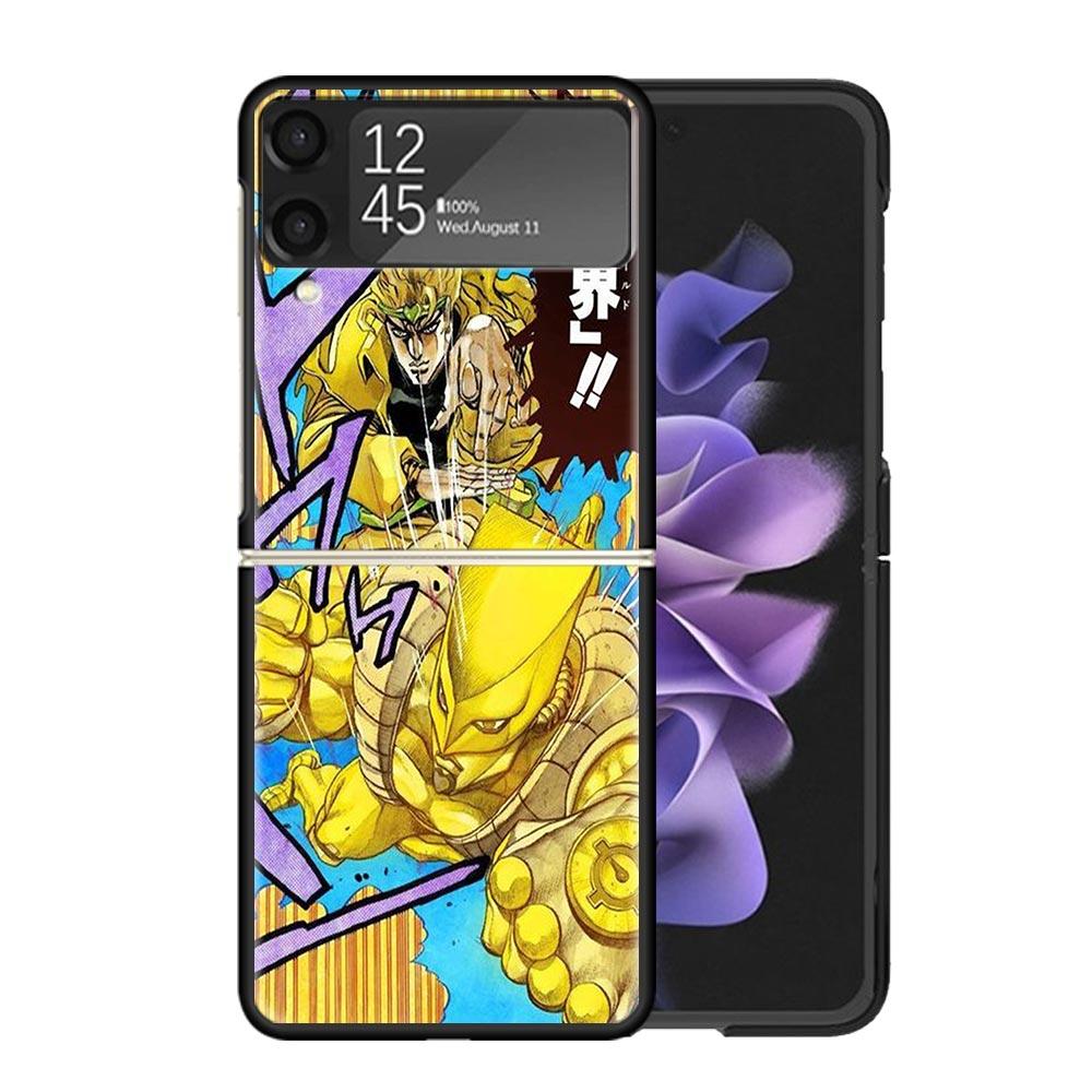 JoJo's Bizarre Adventure Dio Clear Phone Case For Samsung Z Flip 7 6 5 4 3 Galaxy ZFlip7 ZFlip6 ZFlip5 ZFlip4 ZFlip3 5G Print Co