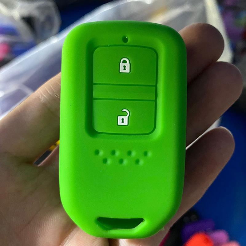 ZAD 2 button silicone rubber car key cover case holder for honda Vezel city civic Jazz CRV Crider HRV Fit Freed Smart key