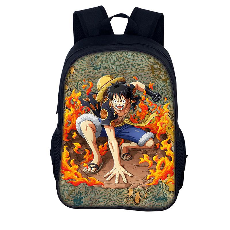 One Piece Monkey D. Luffy School Backpack for Child Light Weight Child Knapsack Fashion Rucksack Best Gift