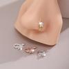 Retro Flower Rhinestone Non-Piercing Nose Clip Jewelry