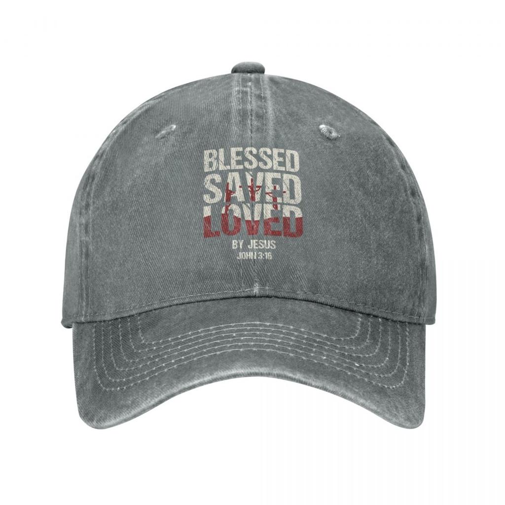 Klasik Yıkanmış Hristiyan İnancı Tanrı İsa İnanan Hediye Kutsanmış Kurtarılmış Sevilmiş Erkek Kız Yaz Sonbahar Snapback Şapka
