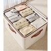 Foldable Storage Organizer with Dustproof Lid Large Capacity for Home Storage