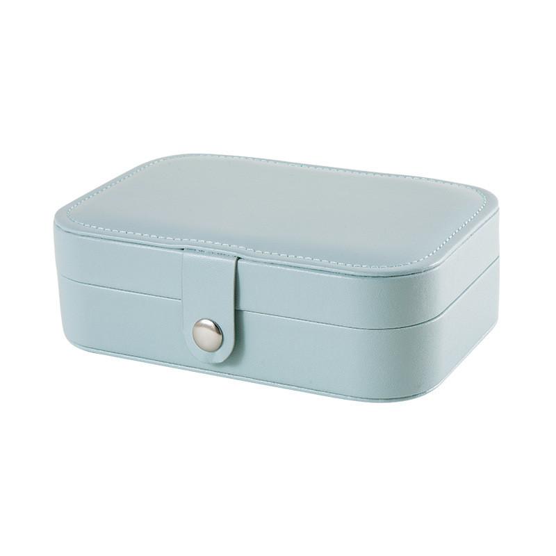 Leather Jewelry Box With Double Layer Large Capacity Organizer For Travel And Gift Giving