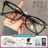 CLLOIO Retro Anti Blue Light Reading Progressive Prescription Glasses Women Simple Myopia Student Computer Protection Eyeglasses