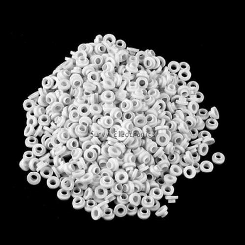 1111Pcs Insulating Tablets Insulation Cap Transistor Pads Circle Insulation Particle Ring Silicone Pad Sheet Strip for M1 Screws