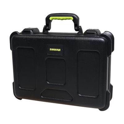 Shure von Gator Mikrofonkoffer, PE Hartschalenkoffer mit TSA Schloss, SH-MICCASEW06 (Fasst 6 Mikrofone)