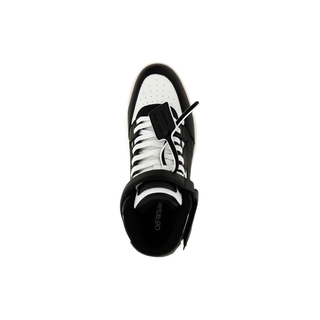 Off-White Out of Office Mid Black White Clear Sole Men Sneakers OMIA259C99LEA002-0110