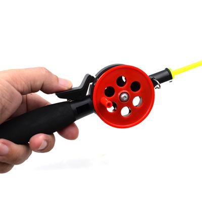 Kids Ice Fishing Rod Plastic Fishing Pole Portable Lightweight Fishing Poles With Fishing Line For Boys Girls 33cm / 12.99 In