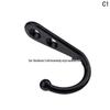 Dual-Hole Antique Style Zinc Alloy Coat & Hat Hook, Eye-Catching Light Duty Wall Hook