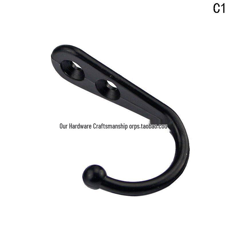 Dual-Hole Antique Style Zinc Alloy Coat & Hat Hook, Eye-Catching Light Duty Wall Hook